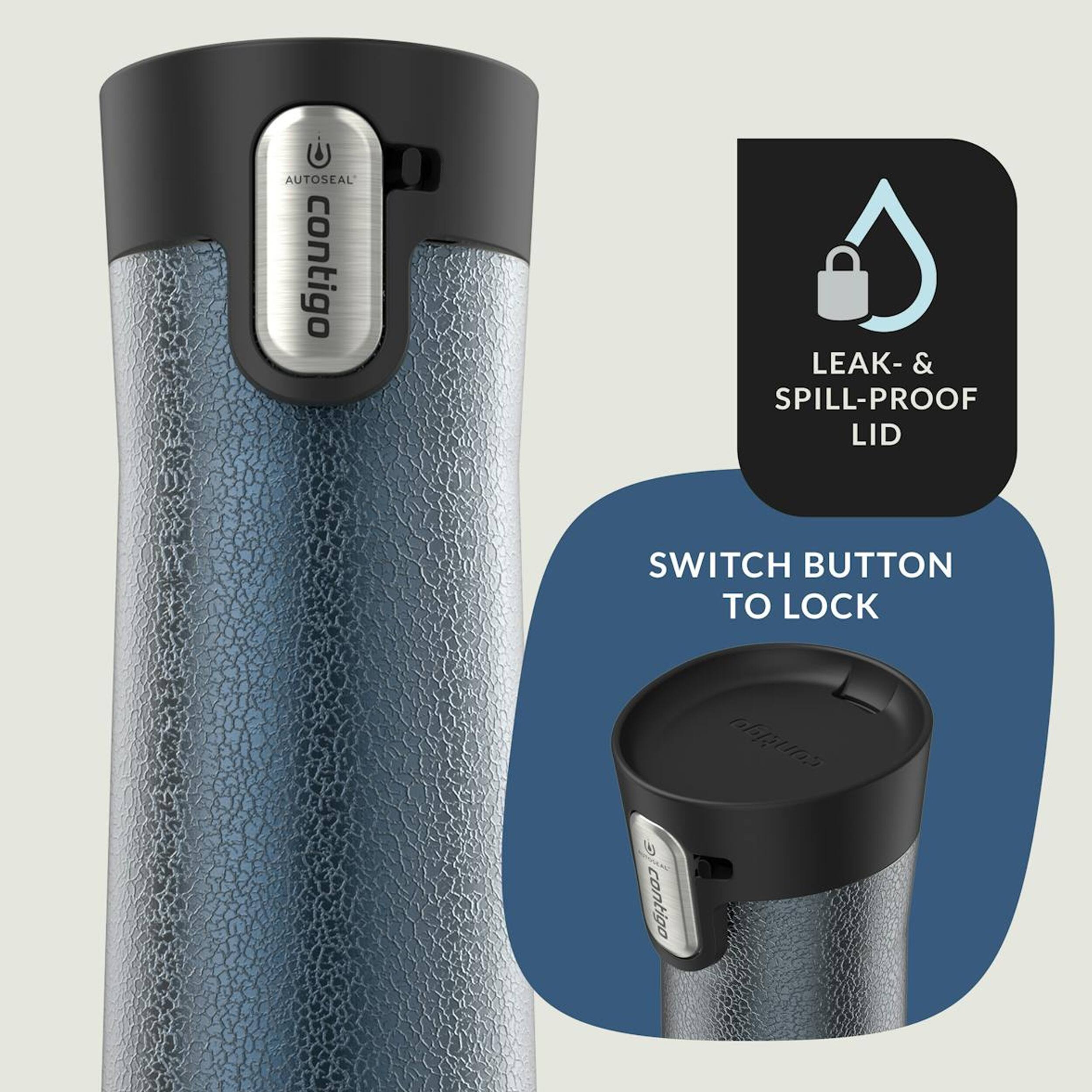 AUTOSEAL contigo  
LEAK- & SPILL-PROOF LID  
SWITCH BUTTON TO LOCK