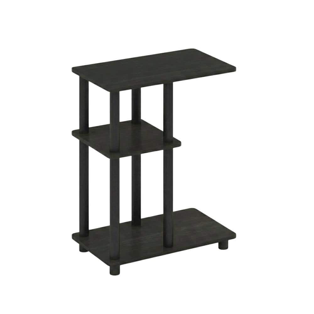 FurniFact - C-Shape Side Table, Quality Build, Durable Wood Frame - Espresso - Espresso/Black price history on PriceWatchPro