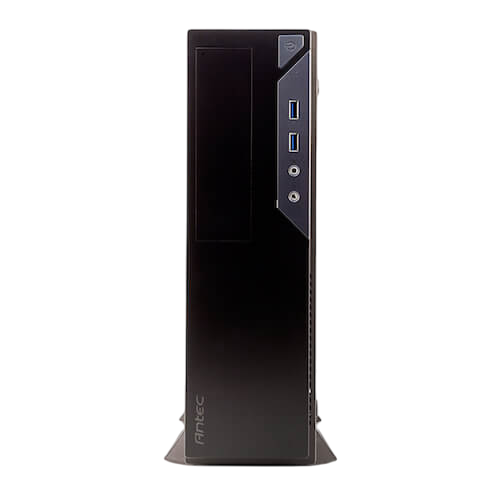 Angle. Antec - VSK2000-U3_US Black Micro ATX Computer Case,92 mm Temperature Controlled Fan Included - Black.