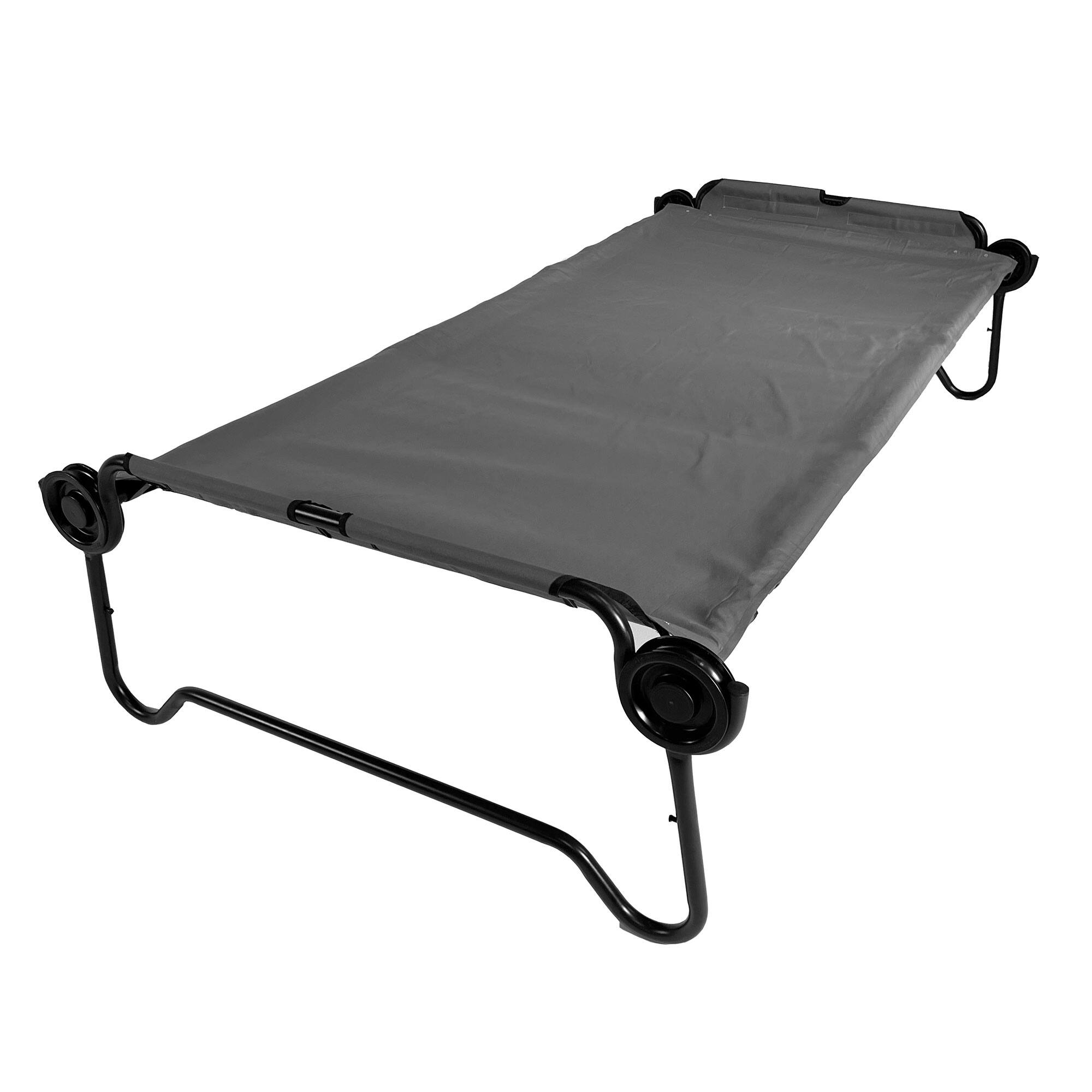 Alt View 7. Disc-O-Bed - Disc-O-Bed 2XL Cot Sheet for Portable Folding Bed Systems and Camping, Grey - Grey.