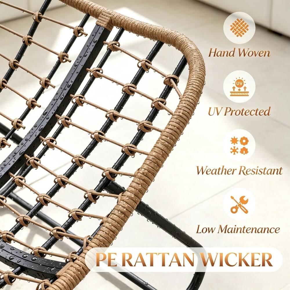 Hand Woven UV Protected Weather Resistant Low Maintenance PE RATTAN WICKER