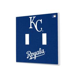 Keyscaper - Kansas City Royals Solid Design Double Toggle Light Switch Plate - Multicolor