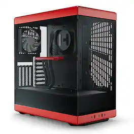 HYTE - Y40 ATX Mid-Tower PC Case - Red