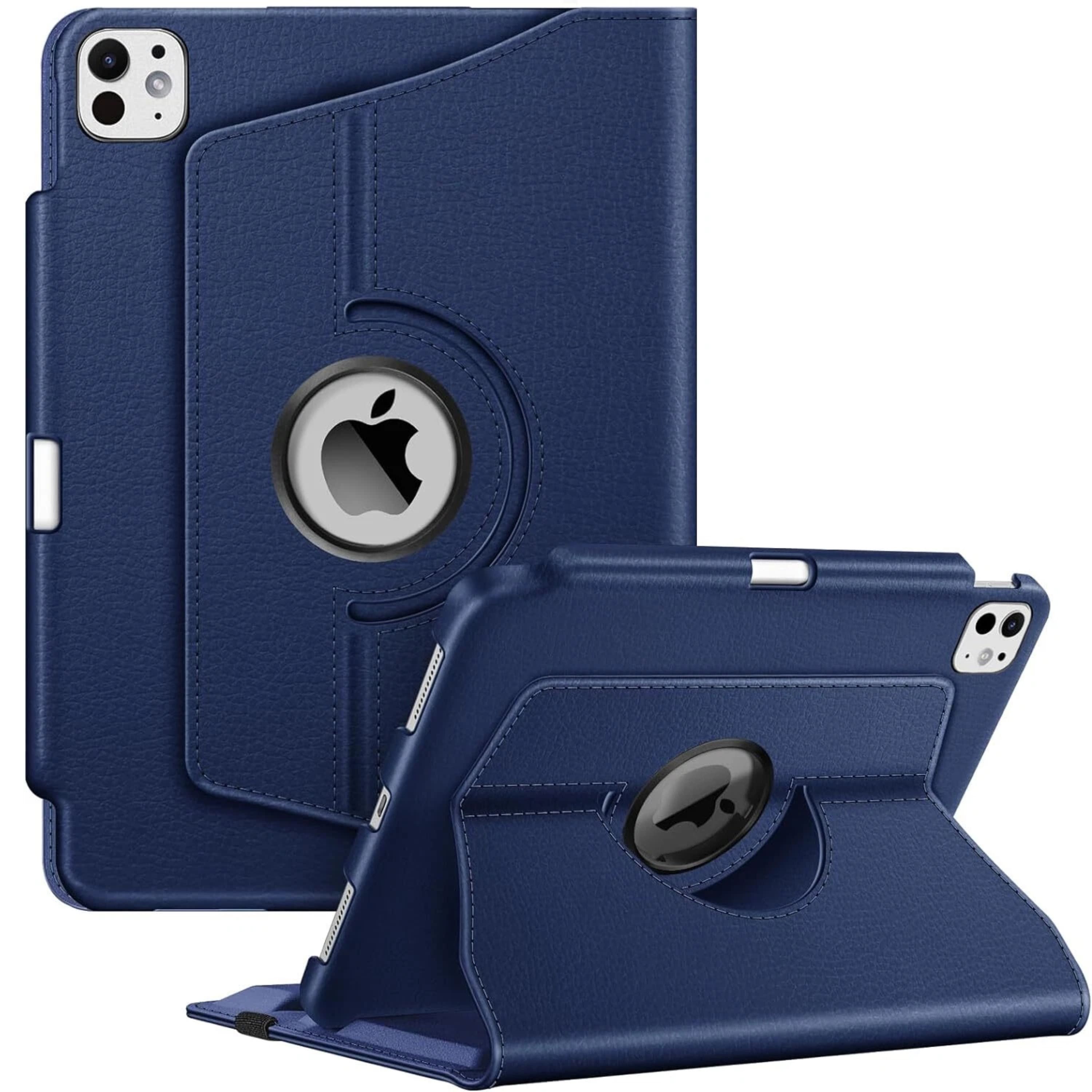 Kitcheniva - Adjustable Rotating Case For iPad Pro 11 Inch M4 2024 Sleep Wake Design Purple - Navy