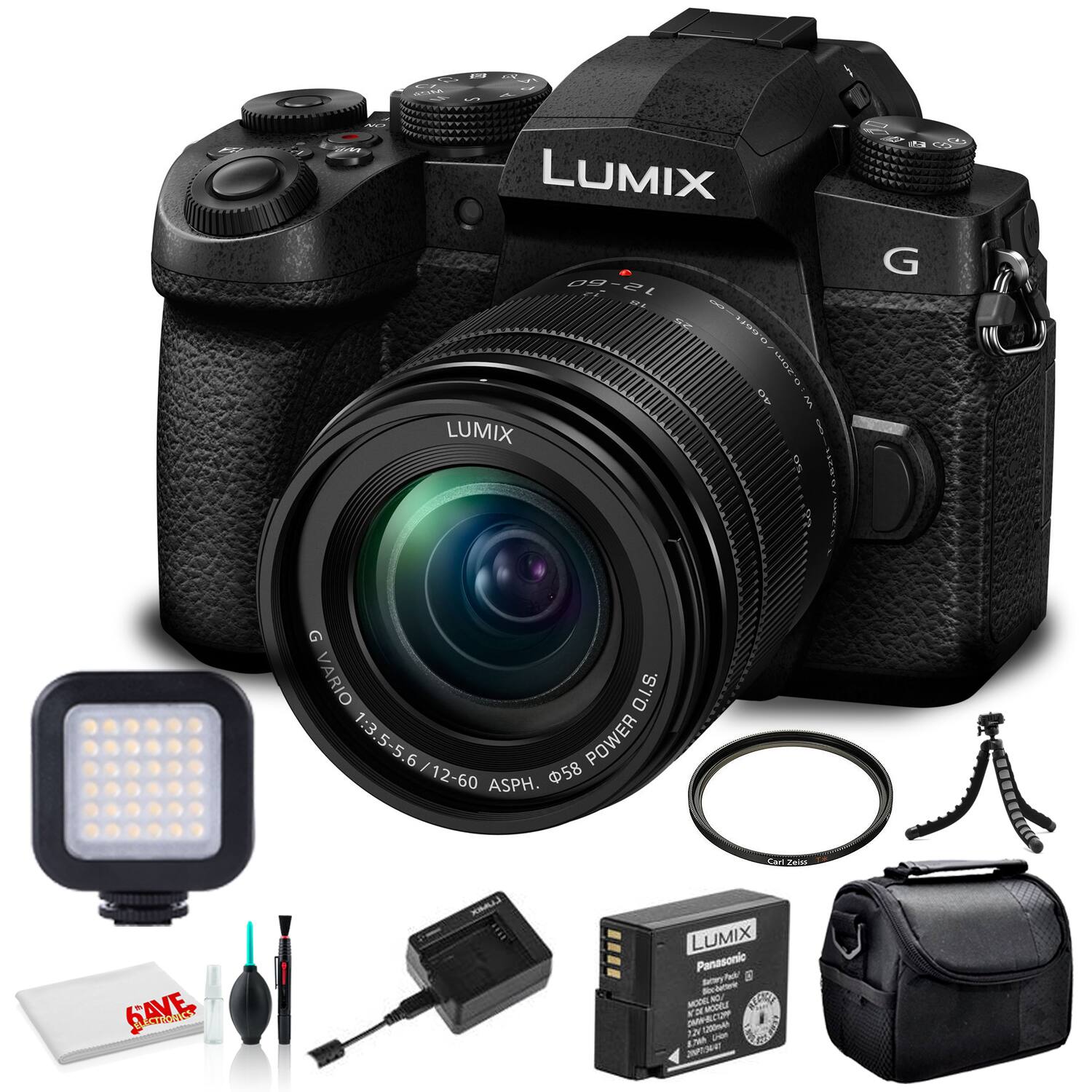 Bundle- Panasonic- Lumix DC-G95 Mirrorless Digital Camera with 12-60mm Lens (DC-G95MK)--