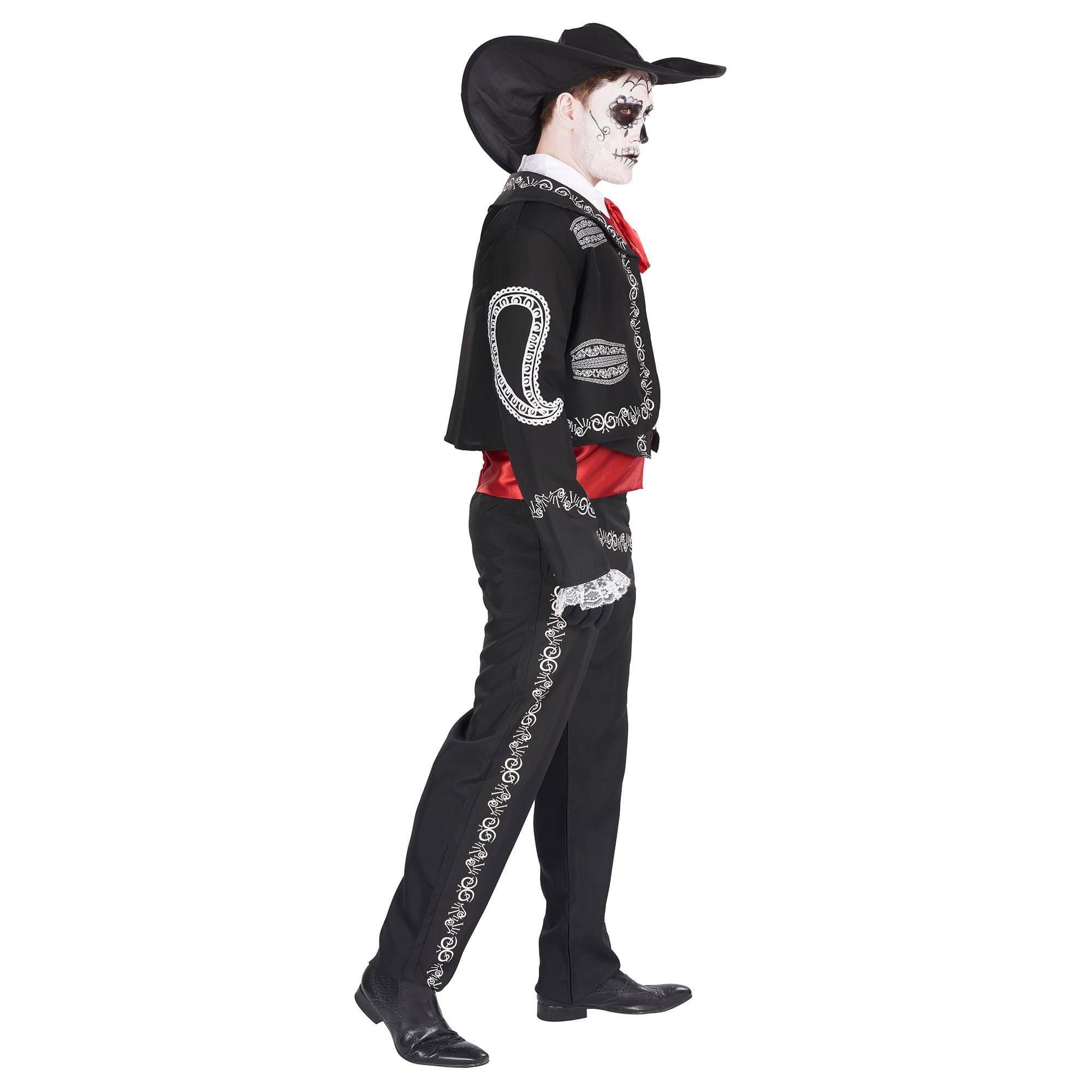 Alt View 1. Orion Costumes - Day of the Dead Mariachi Adult Costume | Extra Large - Black.