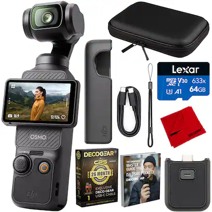 16:9 12/124 OSMO dji cj 0 180 DECOGEAR BUNDLE THE UNOFFICIAL CPS MASTER LP PREMIUM GUIDE IOAS CPS 26 MONTH CPS DJI OSMO POCKET3 PROTECTION DECOGEAR AR 0 EXCLUSIVE DECO GEAR INELLSES CABLE USB-C 1 PLAN PREMIUM PROTECTION Lexar V30 633x I A1 64GB doconvar