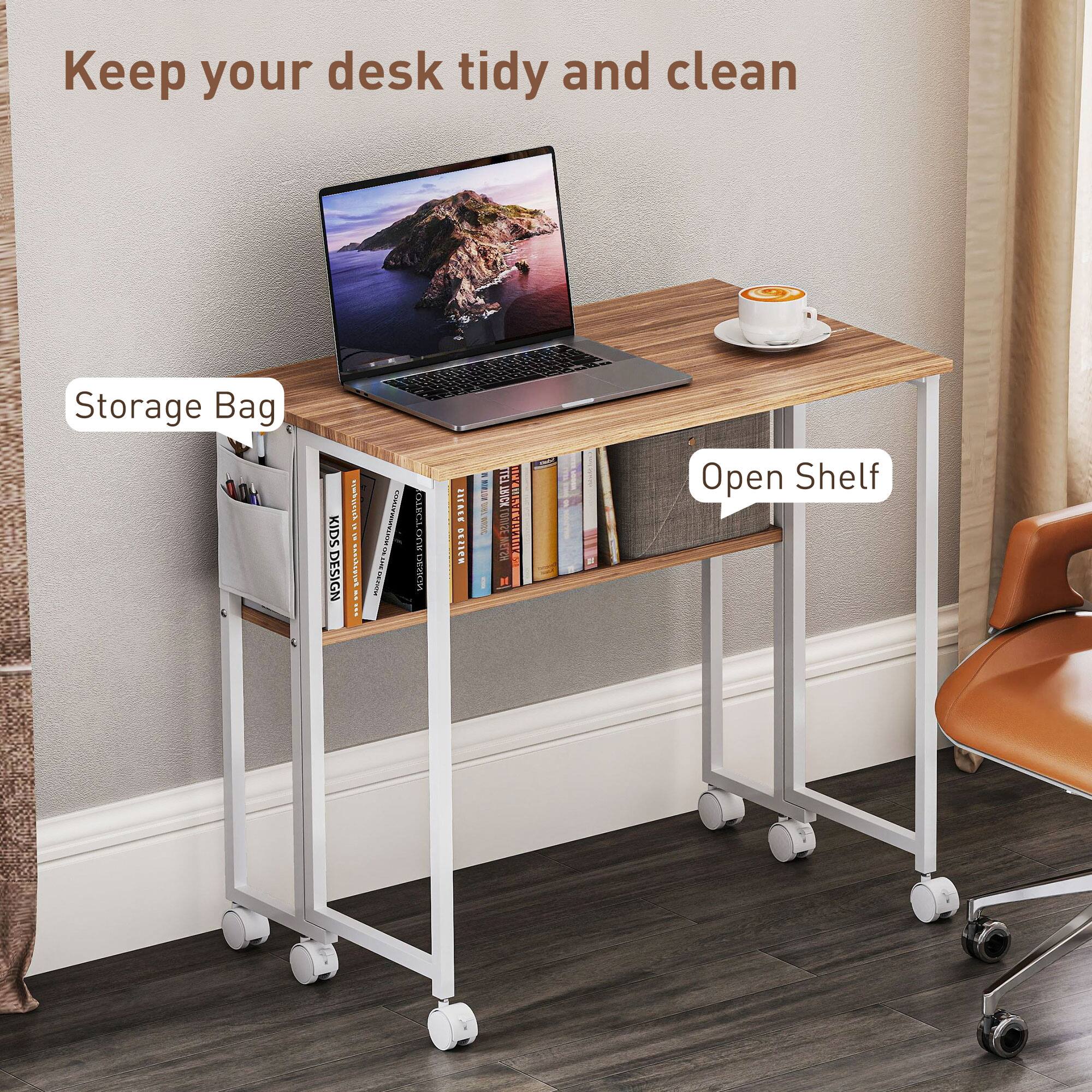 Keep your desk tidy and clean
Storage Bag
Open Shelf