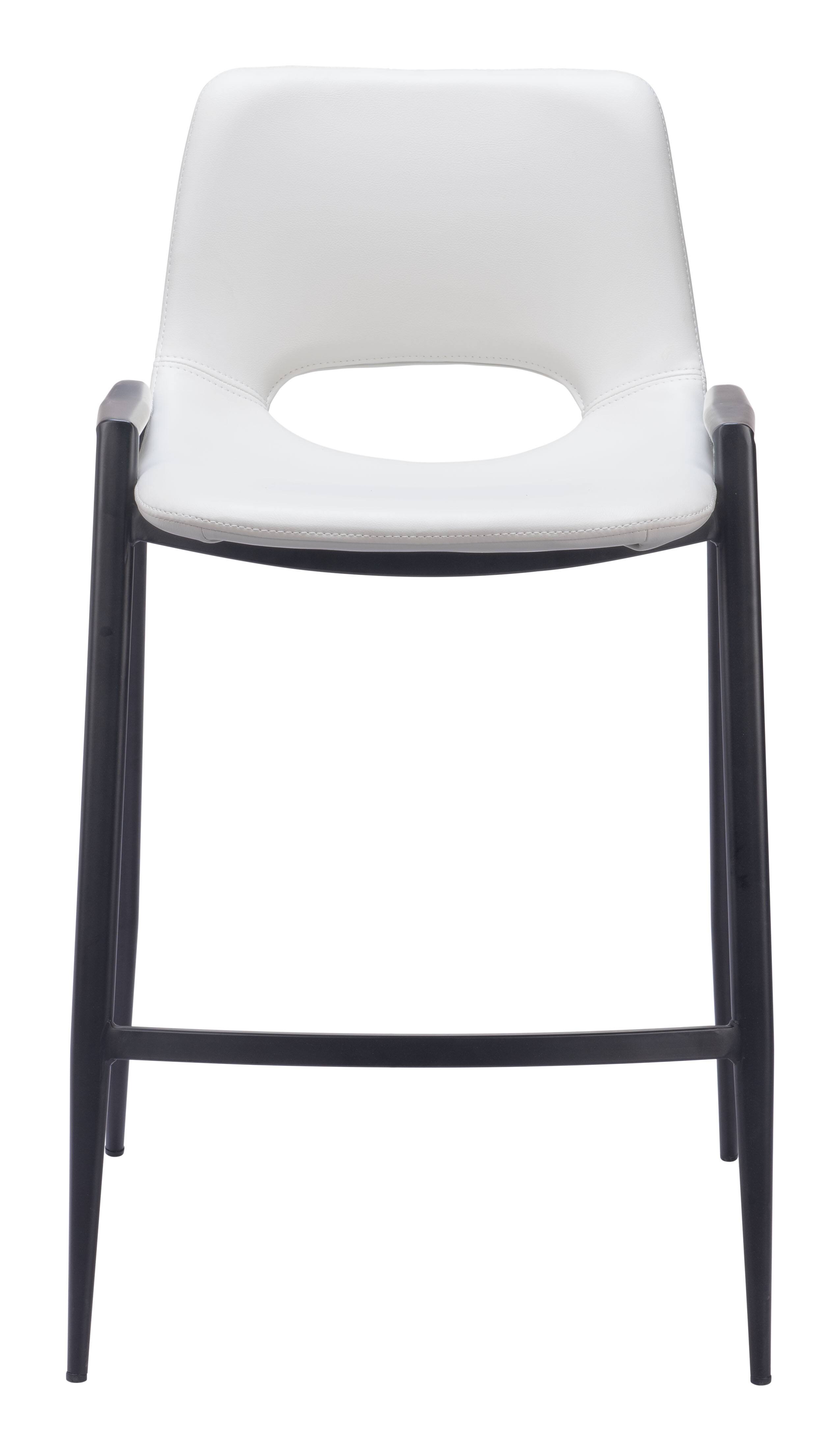 Alt View 1. Hivvago - Desi Counter Stool (Set of 2) White - White.