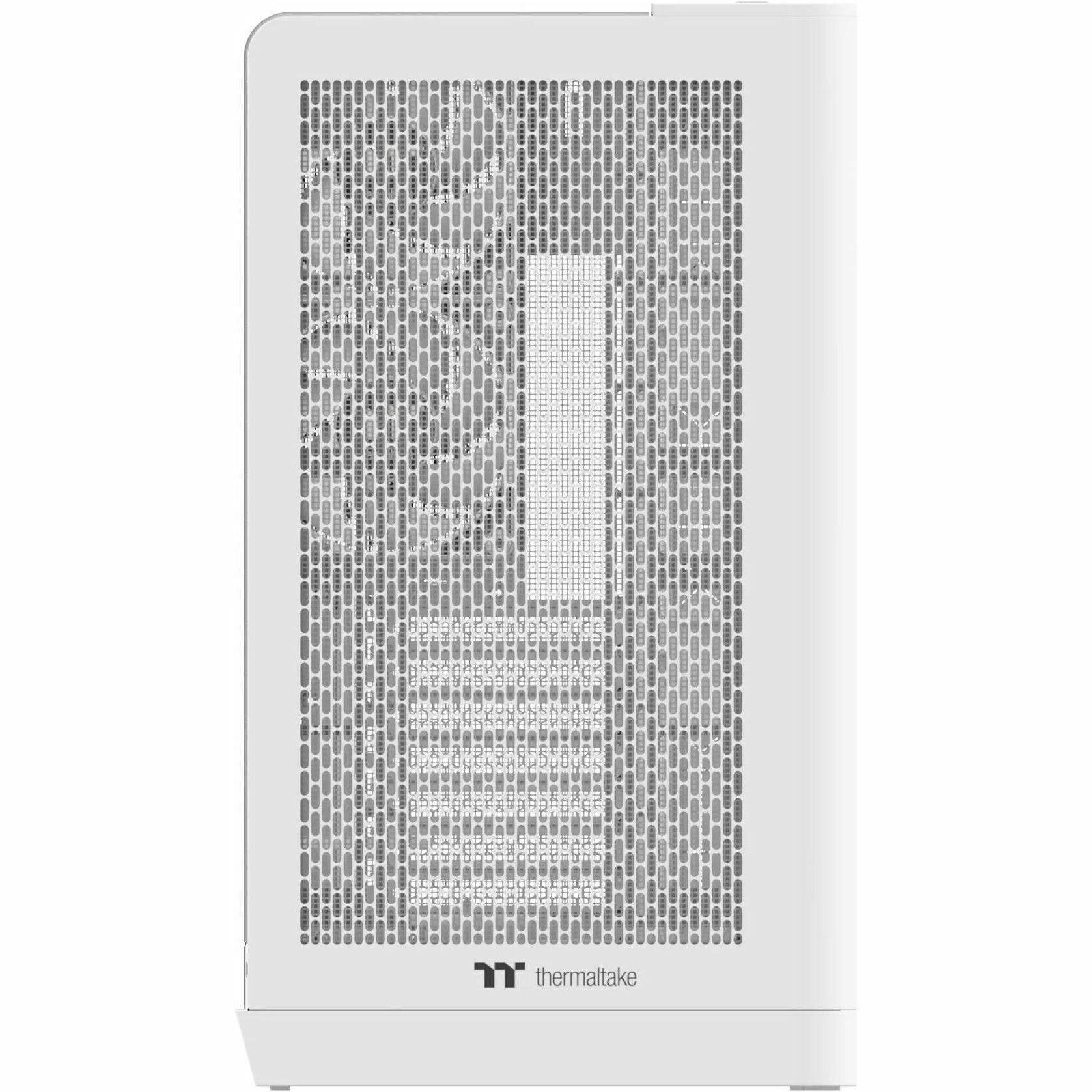 Alt View 4. Thermaltake - Thermaltake View 390 Air Snow Mid Tower Chassis - Mid-tower - Snow, White - Tempered Glass, SPCC - 2 x 120mm Fan(s) - White.