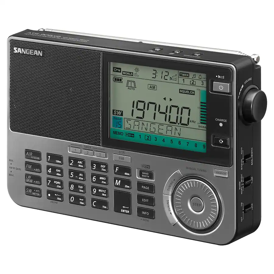 At5 Timer Sangean ATS 909X Ultimate Multi Band FM/SW/MW/LW/Air World Receiver ...