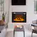 Alt View 5. Winado - 26" WiFi Smart Electric Fireplace Insert, 1400W Wall Recessed Fireplace Heater with 7 Flame Settings, Remote Control - Black.