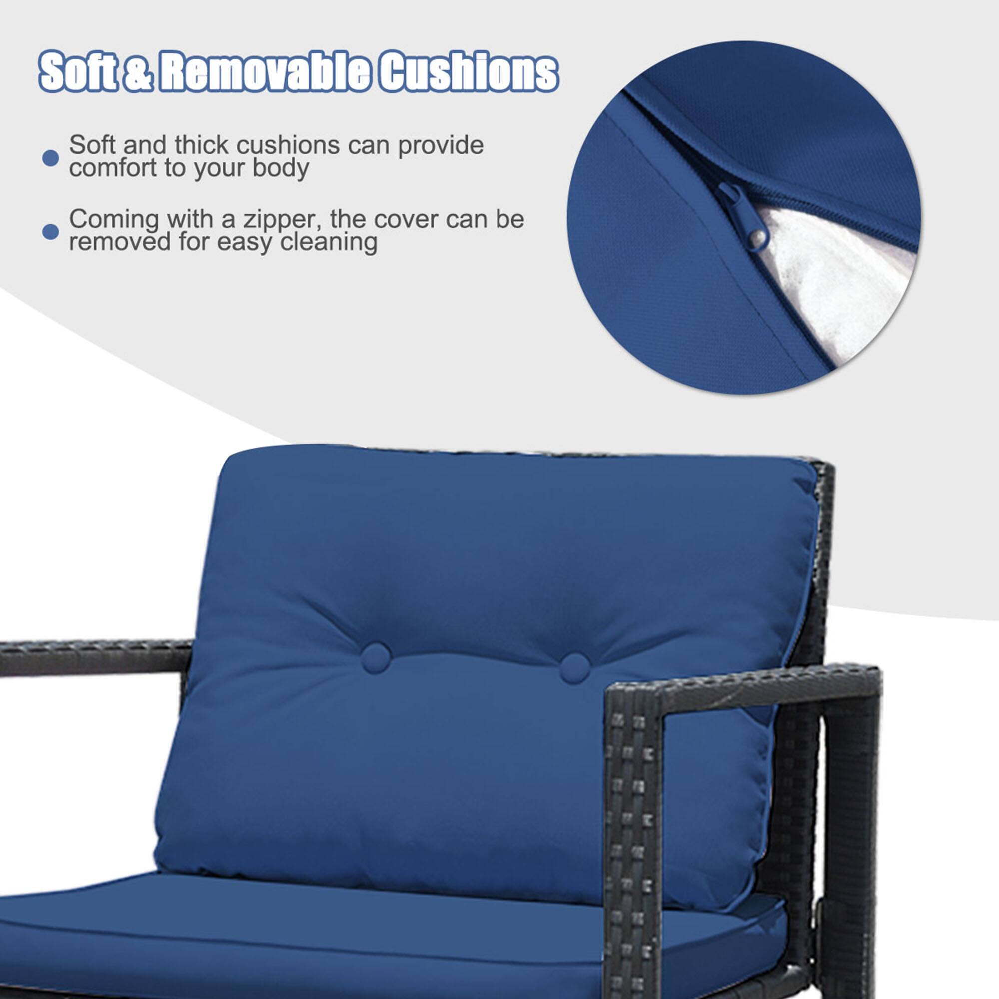 Soft & Removable Cushions

Soft and thick cushions can provide comfort to your body

Coming with a zipper, the cover can be removed for easy cleaning
