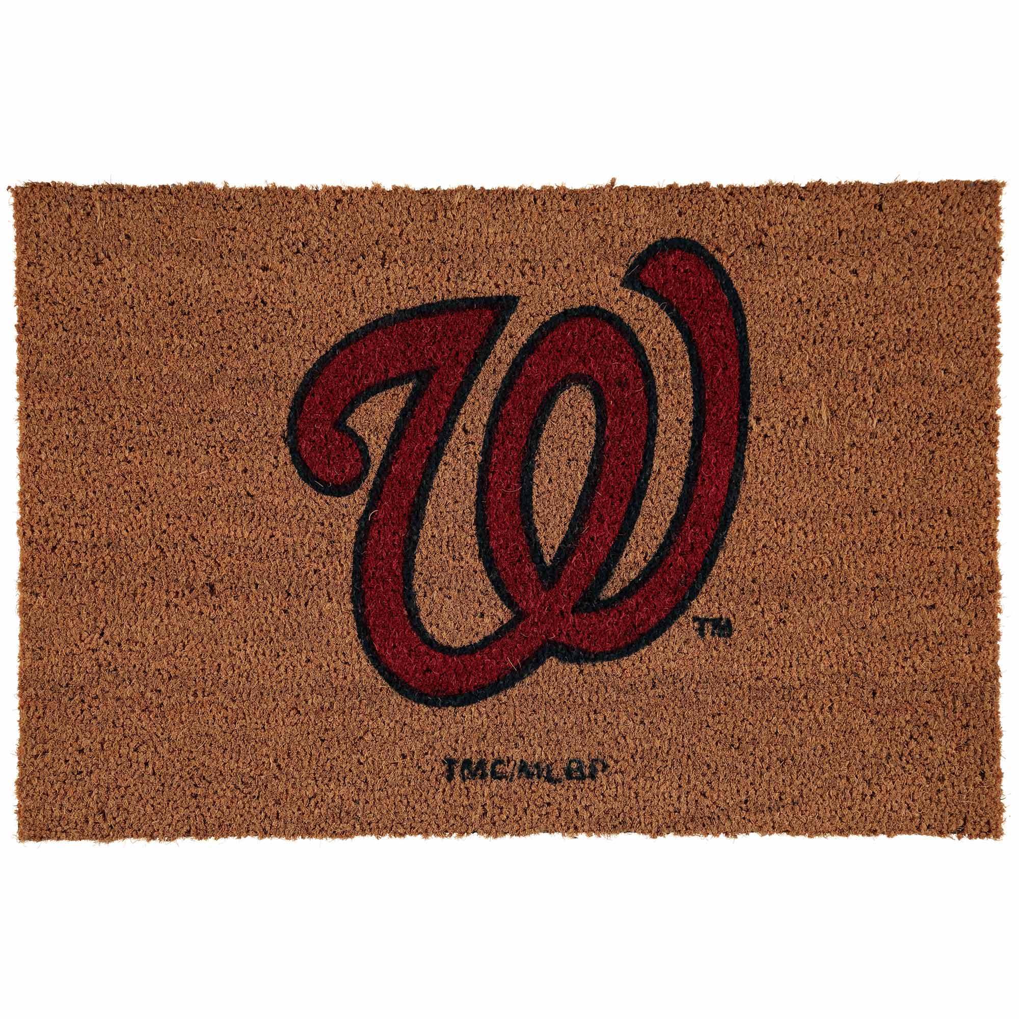 The Memory Company - Washington Nationals Logo 20'' x 30'' Coir Doormat - Multicolor