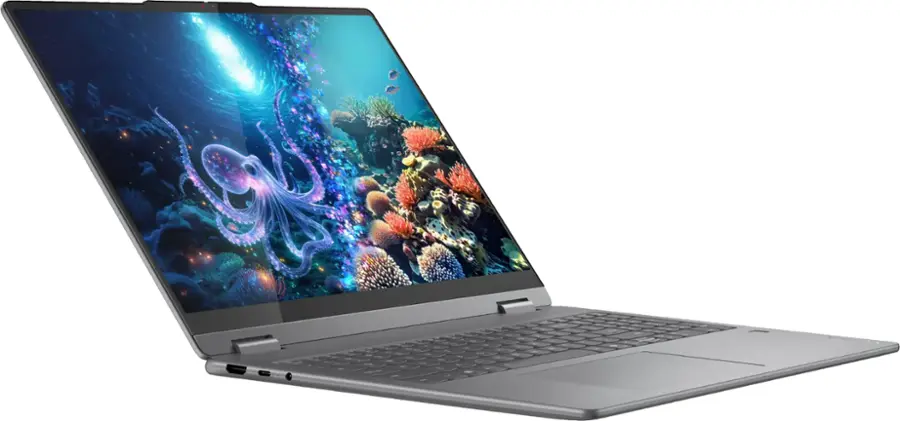 LENOVO YOGA 7 16ILL10 83JT0001US 22 Alt View 7. Lenovo - Yoga 7i 2-in-1 - Copilot+ PC - 16" 2K Touchscreen Laptop - Intel Core Ultra 7 Processor - 16GB Memory - 1TB SSD - Luna Grey.