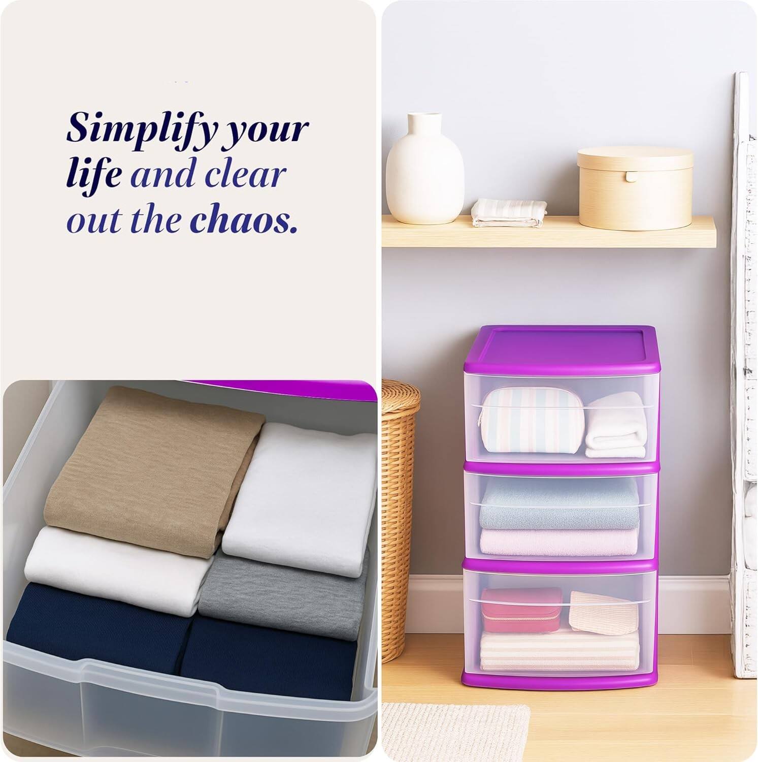 Simplify your life and clear out the chaos.