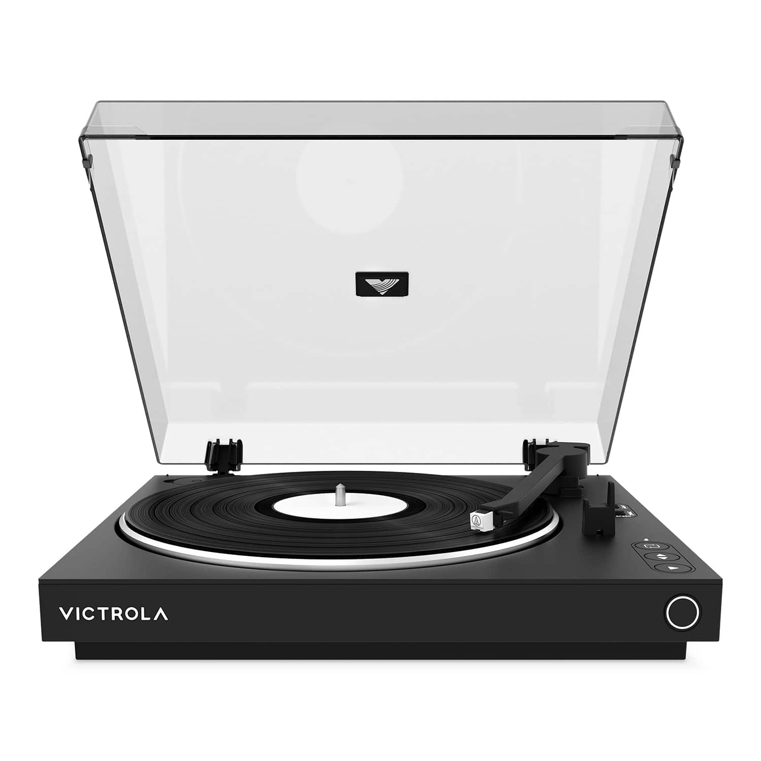 Angle. Victrola - Victrola Automatic Turntable - Black.