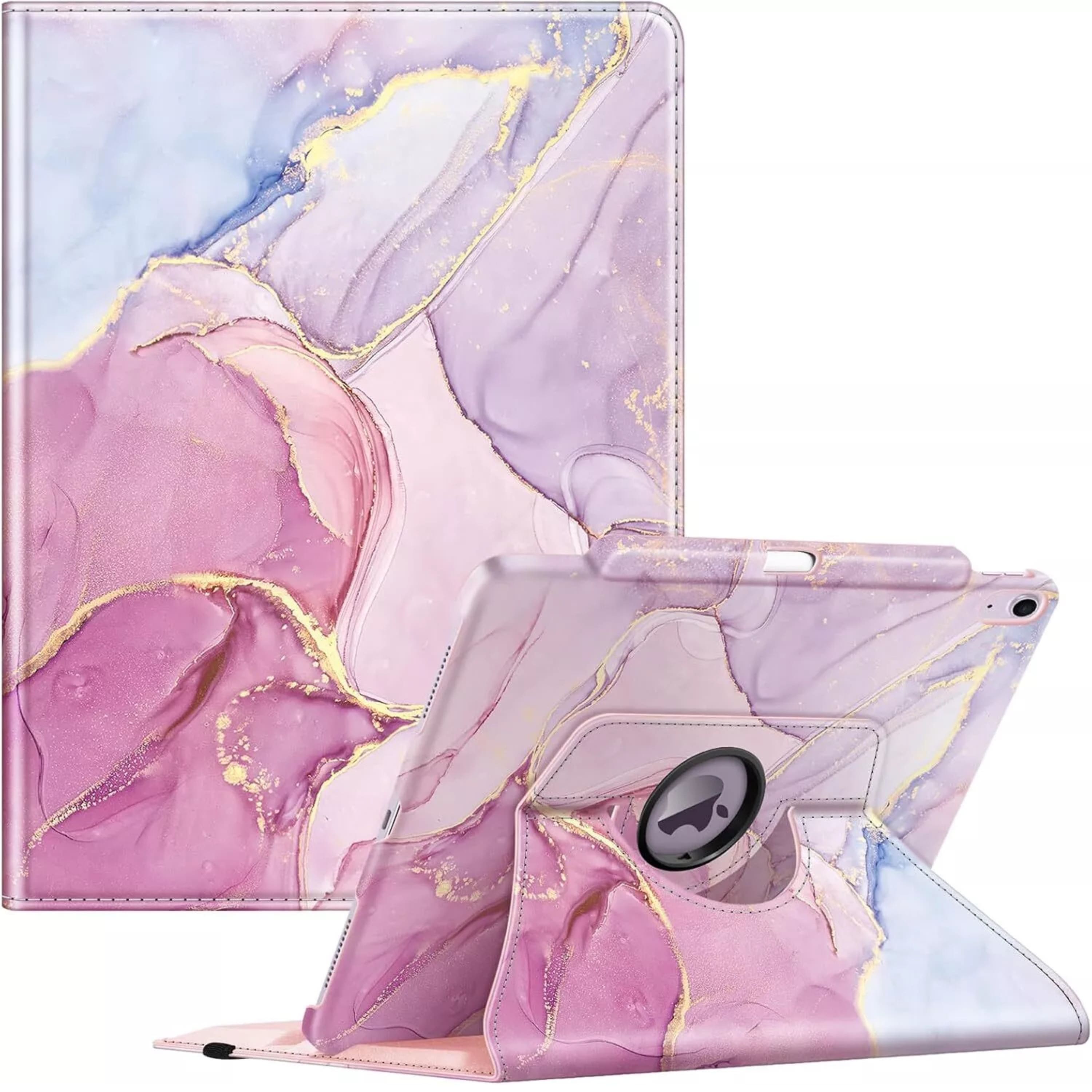 Front. Kitcheniva - Rotating 360 Degree Stand Case For iPad Air 13 Inch M3 2025 With Pencil Holder Dreamy Marble - Dreamy Marble.