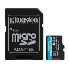 Kingston Technology
Lock
Micro SD Adapter
Kingston CANVAS Go! Plus
512GB
SDCG4/512GB
V30A2FC
Taiwan