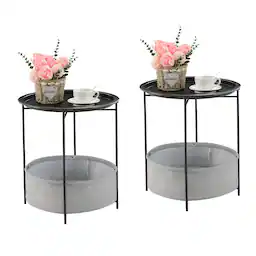 With basket 2PCS BLack