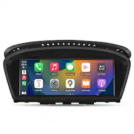 Junsun - 8.8"Car Stereo Radio carplay For BMW 5/3 Series E60 E90 2004-2008 CCC System Linux System GPS Navi WIFI BT RDS DSP SWC - Black