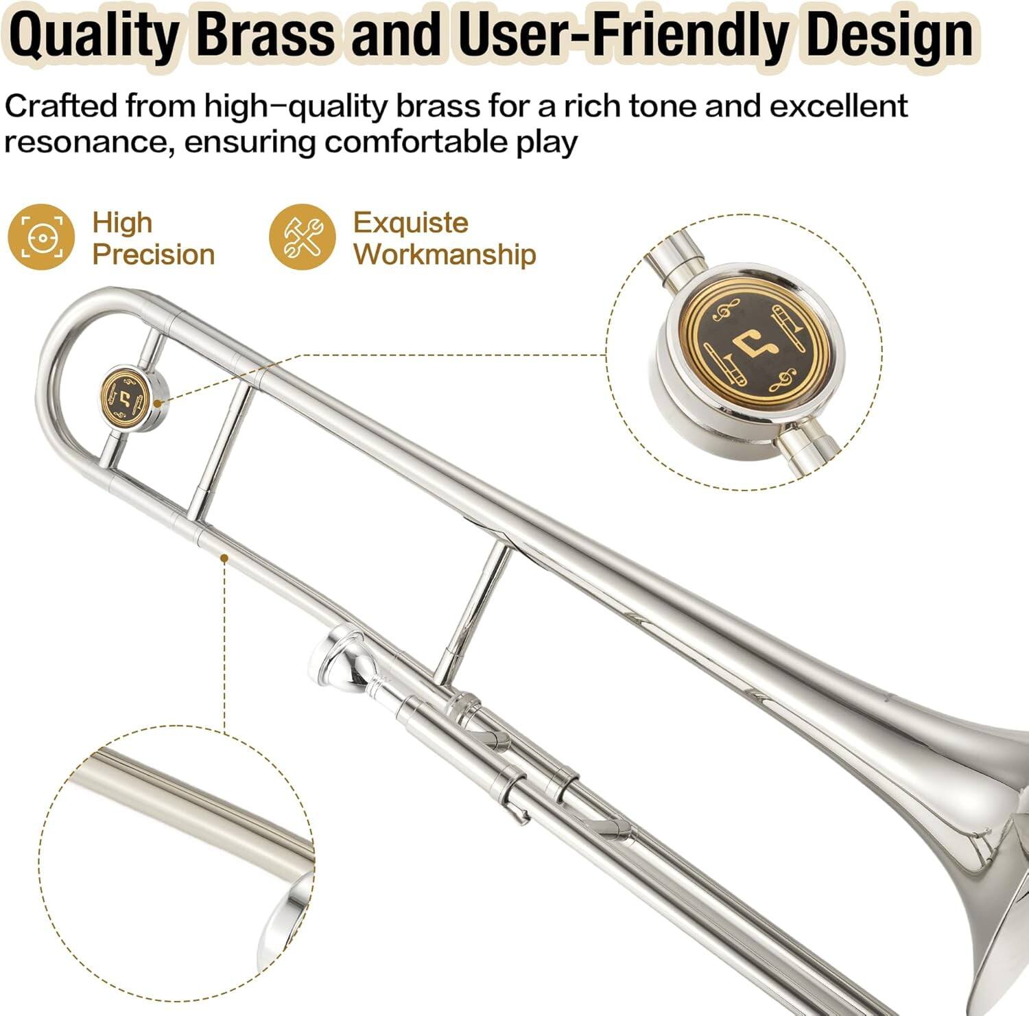 Quality Brass and User-Friendly Design

Crafted from high-quality brass for a rich tone and excellent resonance, ensuring comfortable play

High Precision  
Exquisite Workmanship