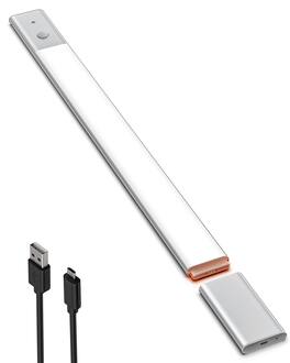 EZVALO - Under Cabinet Lighting Wireless Motion Sensor-3 Color Temps-1 Pack-50 cm-Silver - White