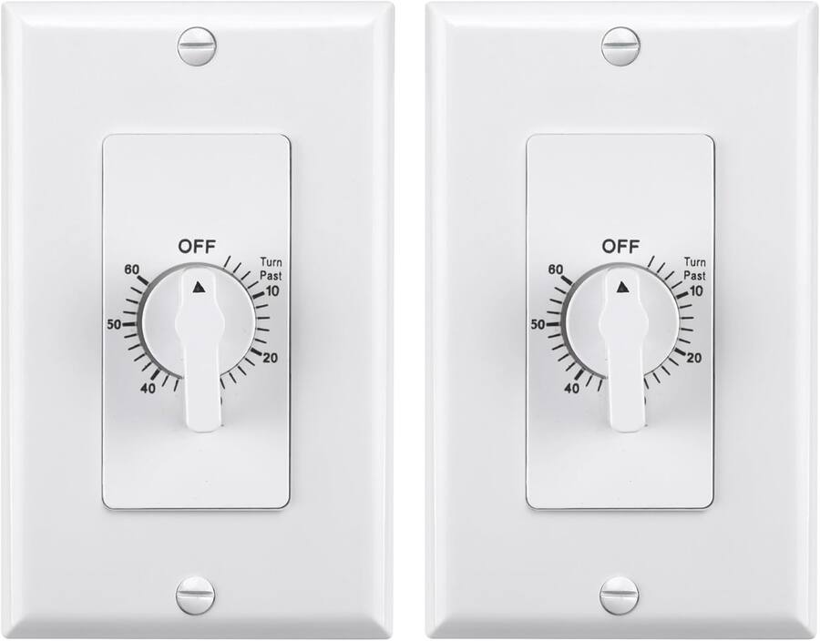 2p Spring Timer BN LINK 60 Min In Wall Countdown Timer Switch, Spring Wound, No Neutral ...