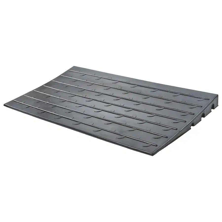 Silver Spring 2.5" Maximum Riser, Solid Rubber 3 Channel Threshold Ramp ...