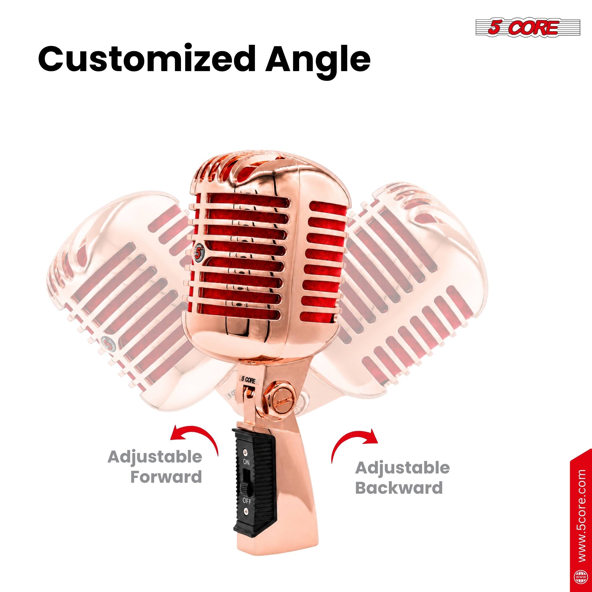 Customized Angle 5 CORE 5 5 COFE 50 Adjustable Forward 6 ON Adjustable Backward www.5core.com ANE