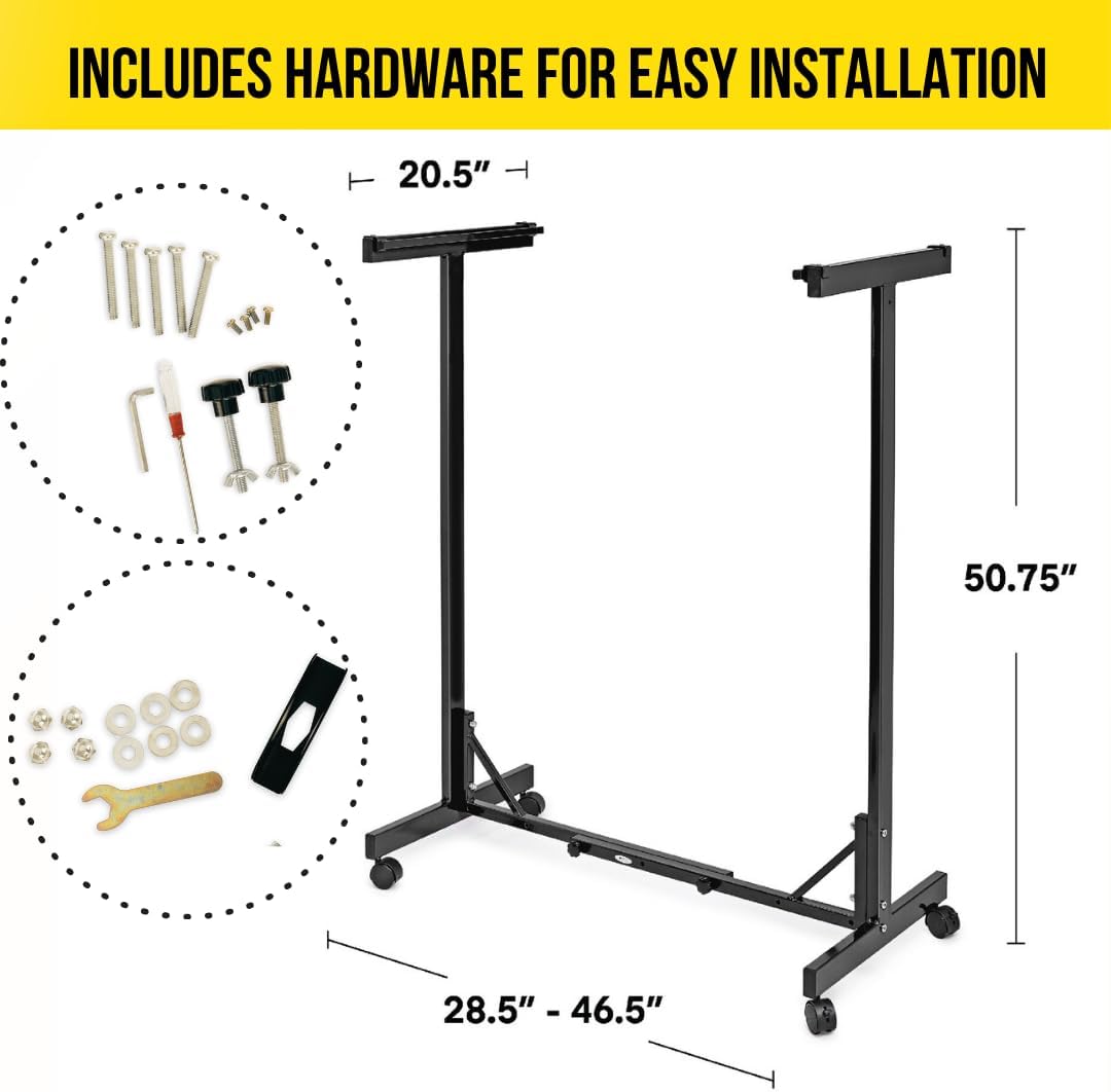 INCLUDES HARDWARE FOR EASY INSTALLATION

20.5"
50.75"
28.5" - 46.5"