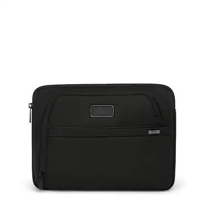 Front. TUMI - Alpha Medium 13" Laptop Cover - Black.