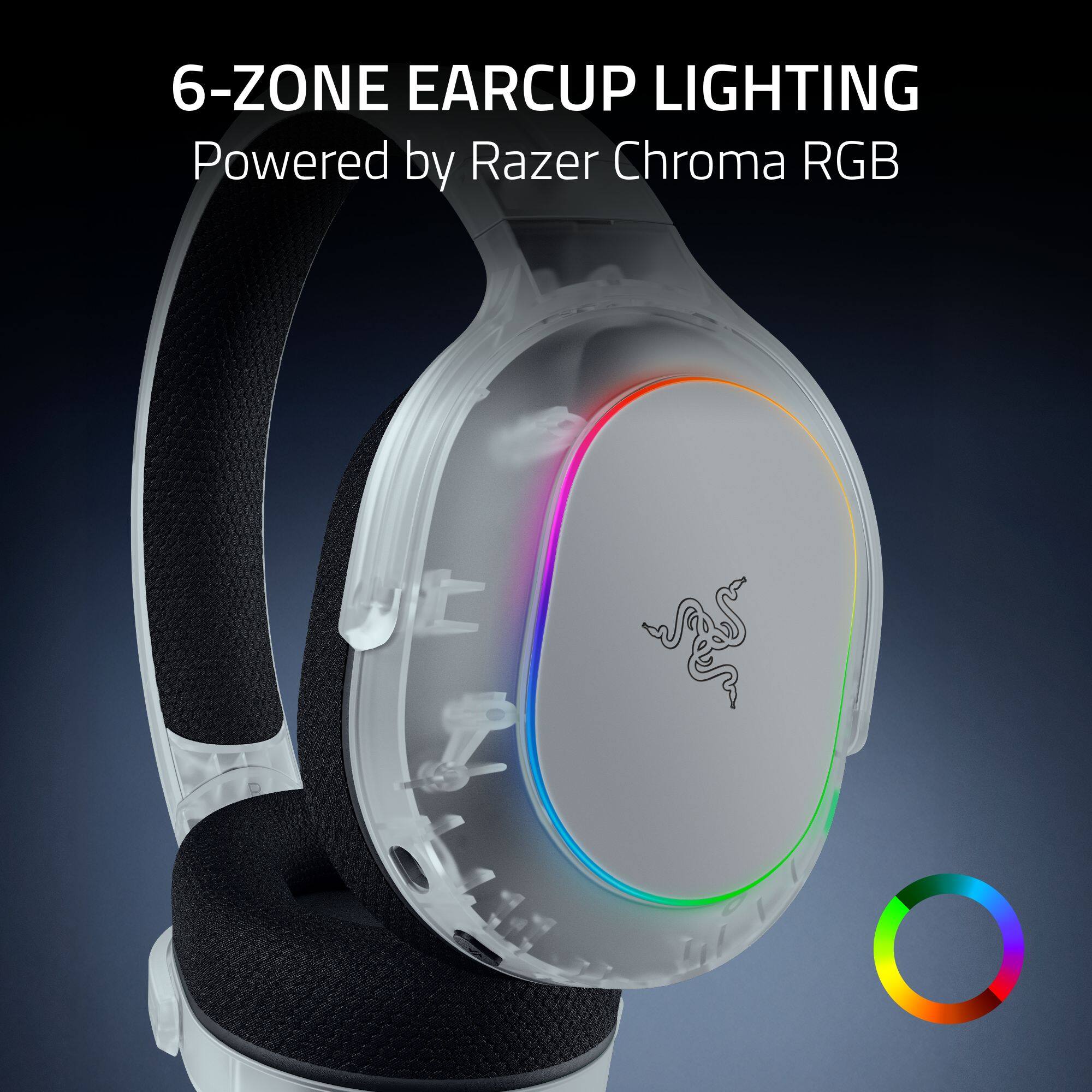 6-ZONE EARCUP LIGHTING  
Powered by Razer Chroma RGB