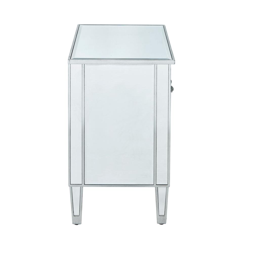 Alt View 1. Elegant Decor - Cabinet 2 doors 24in. W x 16in. D x 26in. H in antique silver paint - Antique Silver.