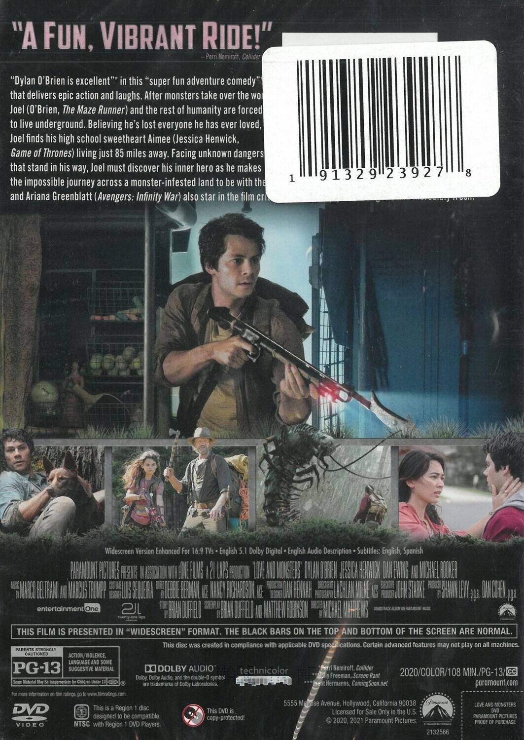 Alt View 1. Love and Monsters   - DVD.
