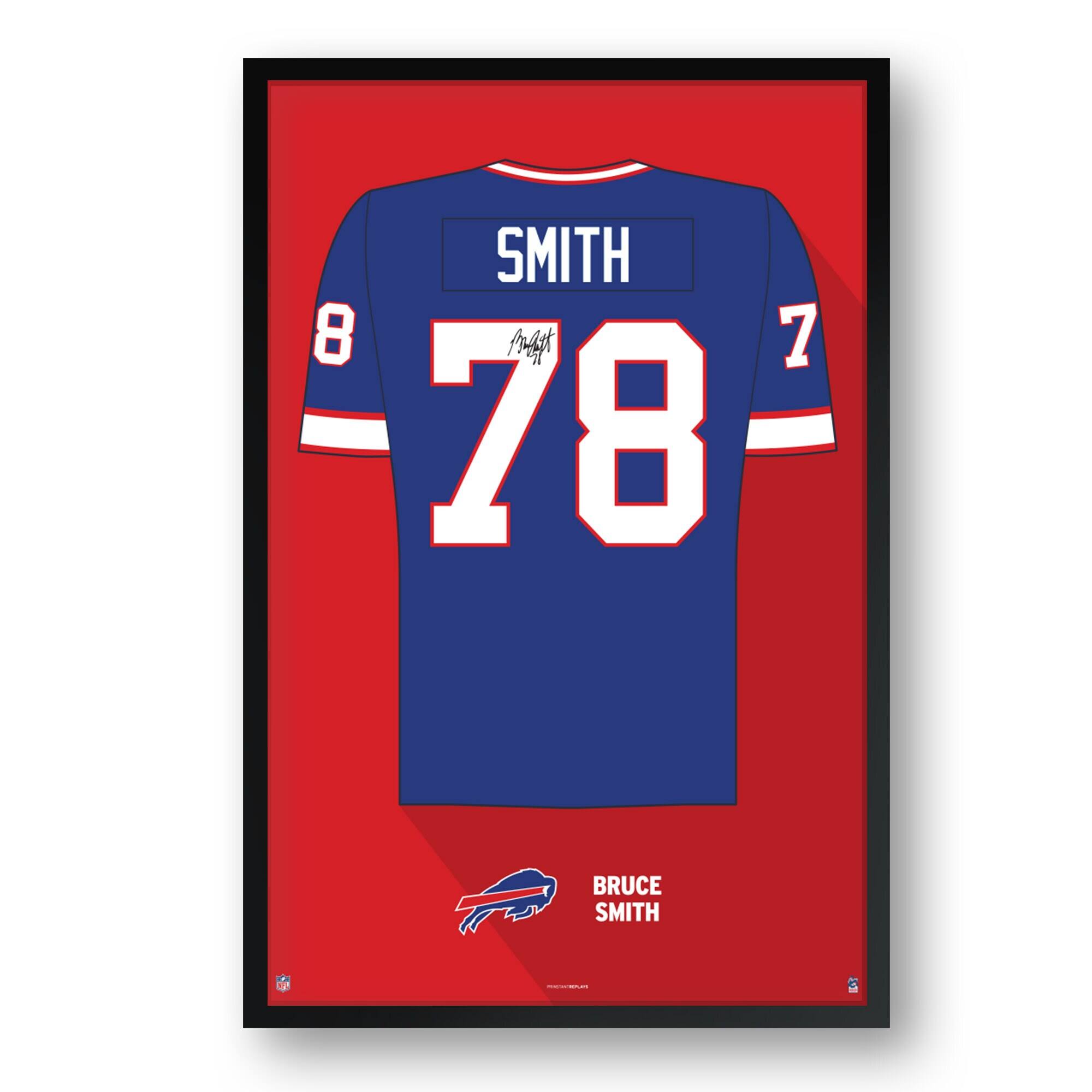 Bruce Smith Buffalo Bills Framed 27" x 39" Retired Jersey Art Print