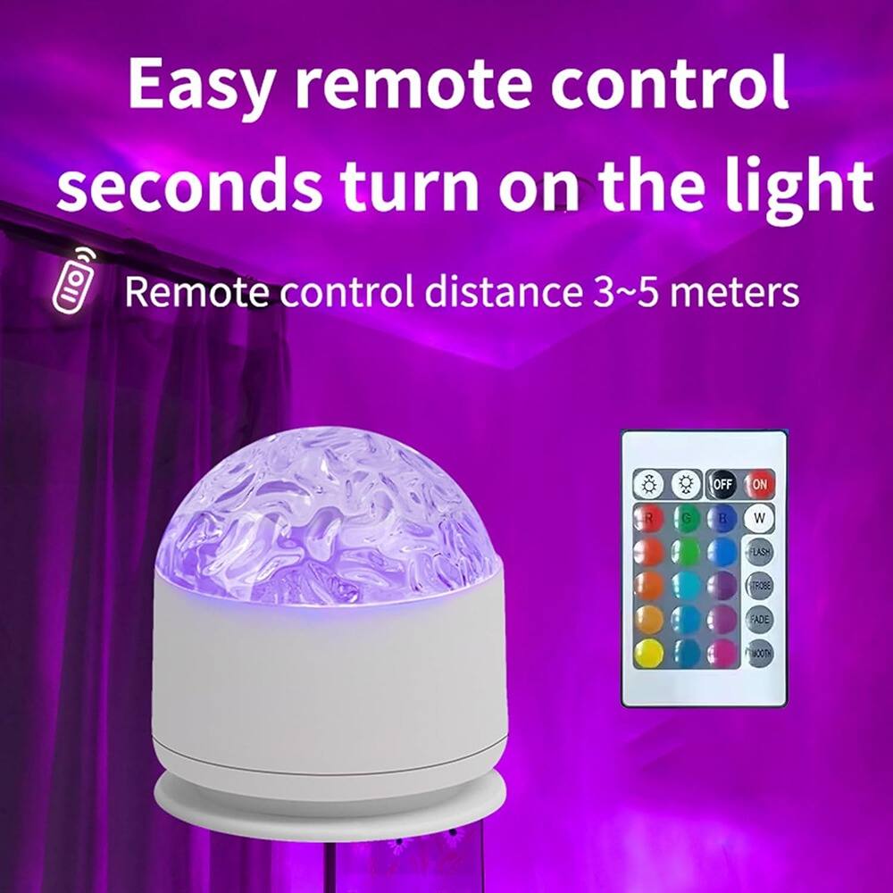 Easy remote control seconds turn on the light  
Remote control distance 3~5 meters  

OFF ON  
G H W  
FLASH  
TROBE  
FADE  
0T