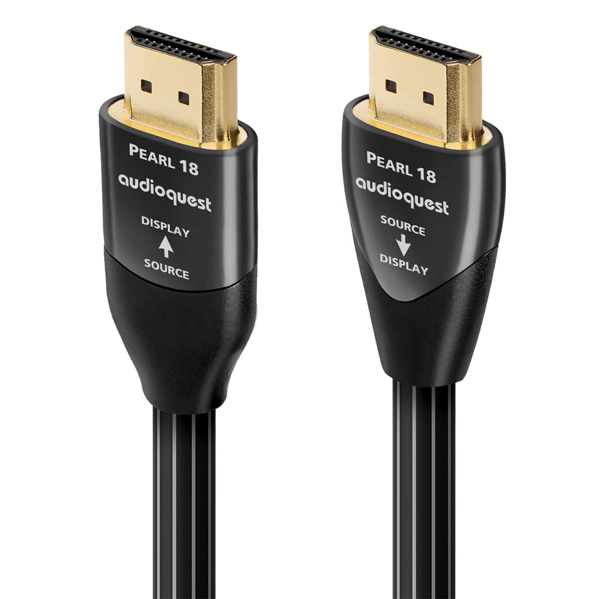 Photos - Cable (video, audio, USB) AudioQuest  Pearl 18 Active HDMI Cable - 24.60 ft.  - Black HDMPEA07.5A (7.5m)
