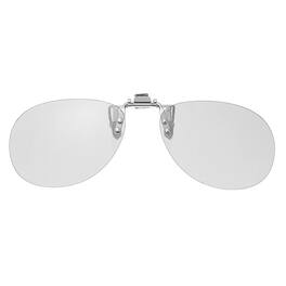 Unique Bargains - 1pc Polarized Clip-on 3D Glasses, Passive Circular 3D Viewing Frames for RealD Movies Theater Games TV (Metal Clip) - Black