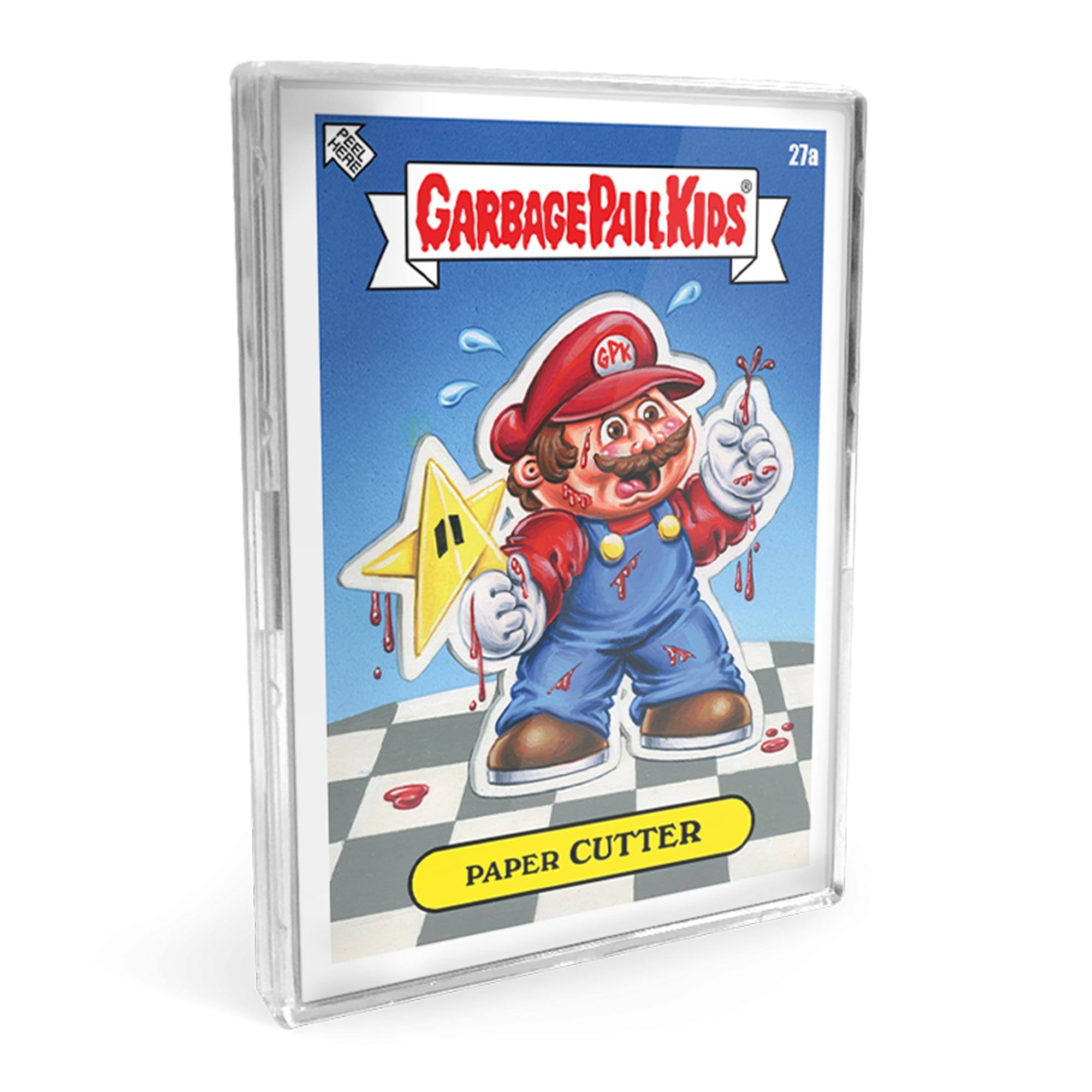 HERE 27a GARBAGE PAIL KIDS PAIL KIDS GPK 1 3 CUTTER PAPER