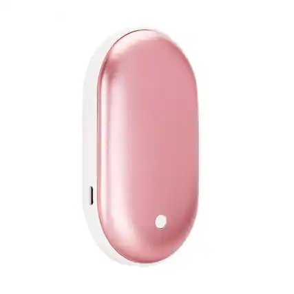 Front. Stock Preferred - 2-in-1 Warm and Cozy Portable Hand Warmer & Power Bank - Rose Pink.