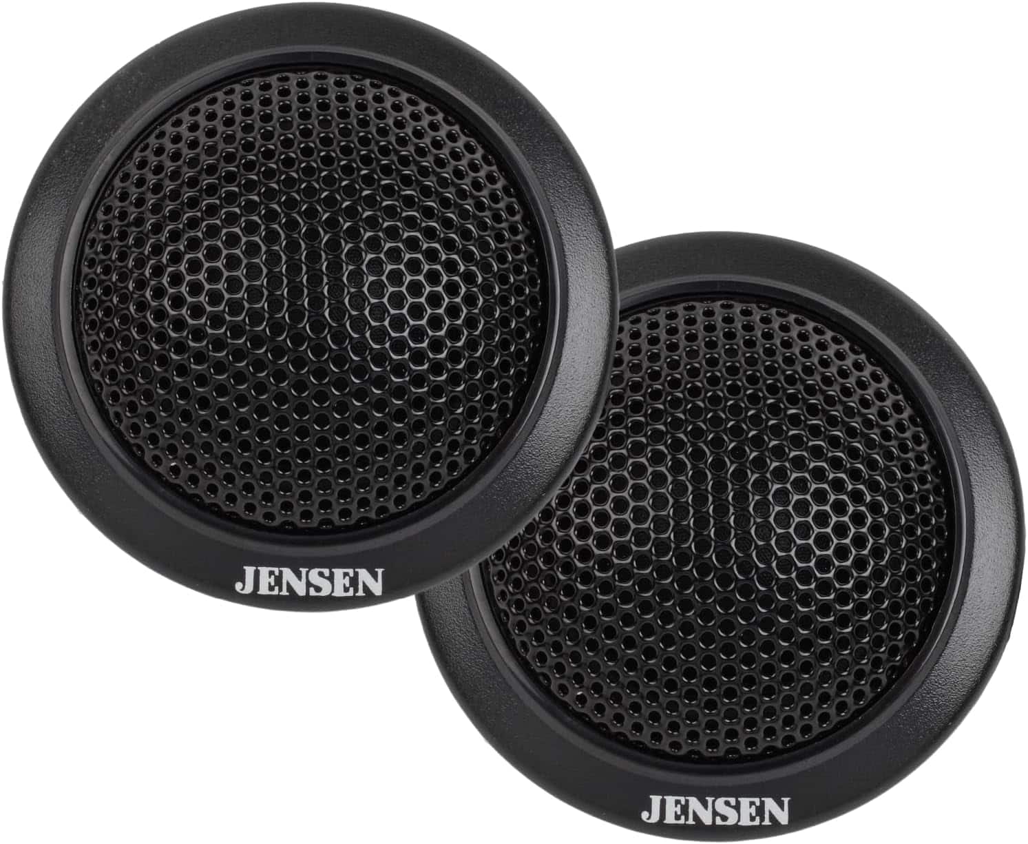 Jensen - APEX Power Series JSTW2 2" Premium Silk Dome Tweeter Car Speakers (Pair) | 60 Watts Peak Power (30W RMS) Per Speaker - Black