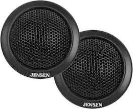 Jensen - APEX Power Series JSTW2 2" Premium Silk Dome Tweeter Car Speakers (Pair) | 60 Watts Peak Power (30W RMS) Per Speaker - Black