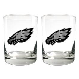 Great American Products - Philadelphia Eagles 15oz. Legacy Rocks Glass Set - Multicolor