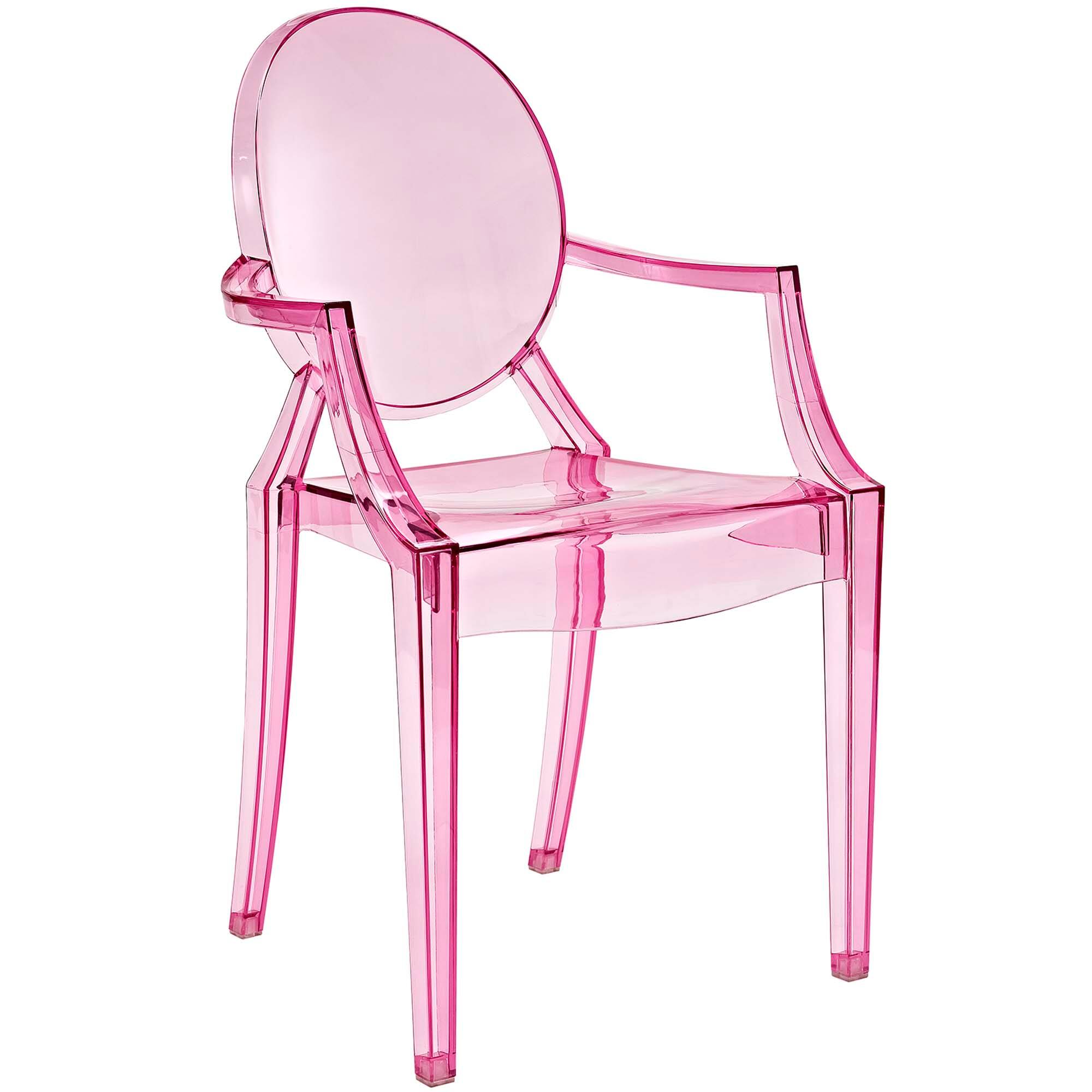 Angle. Modway - Casper Dining Armchair by Modway - Pink.