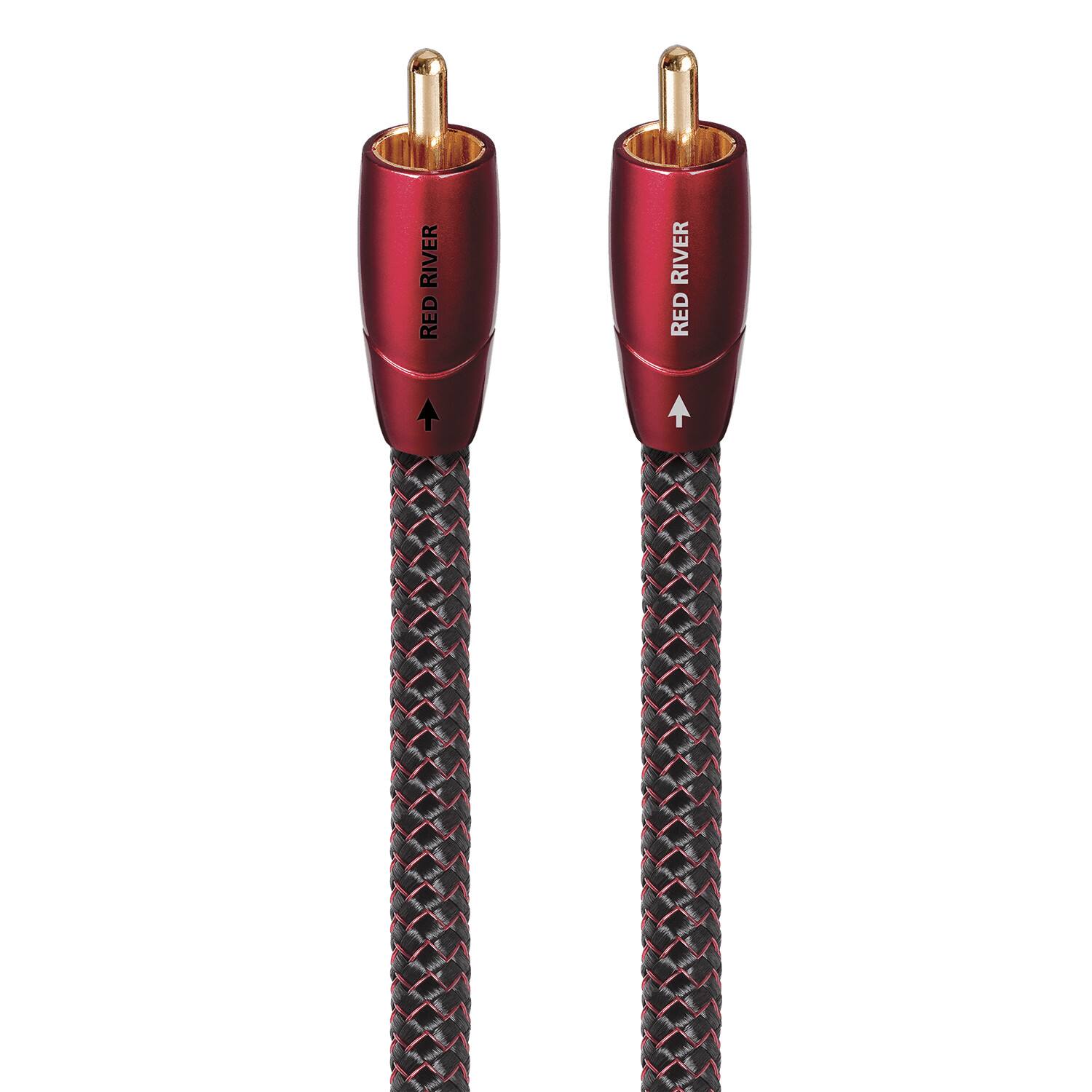 AudioQuest - Red River RCA > RCA 6.6' Analog Audio Interconnect Cable - Red on Black