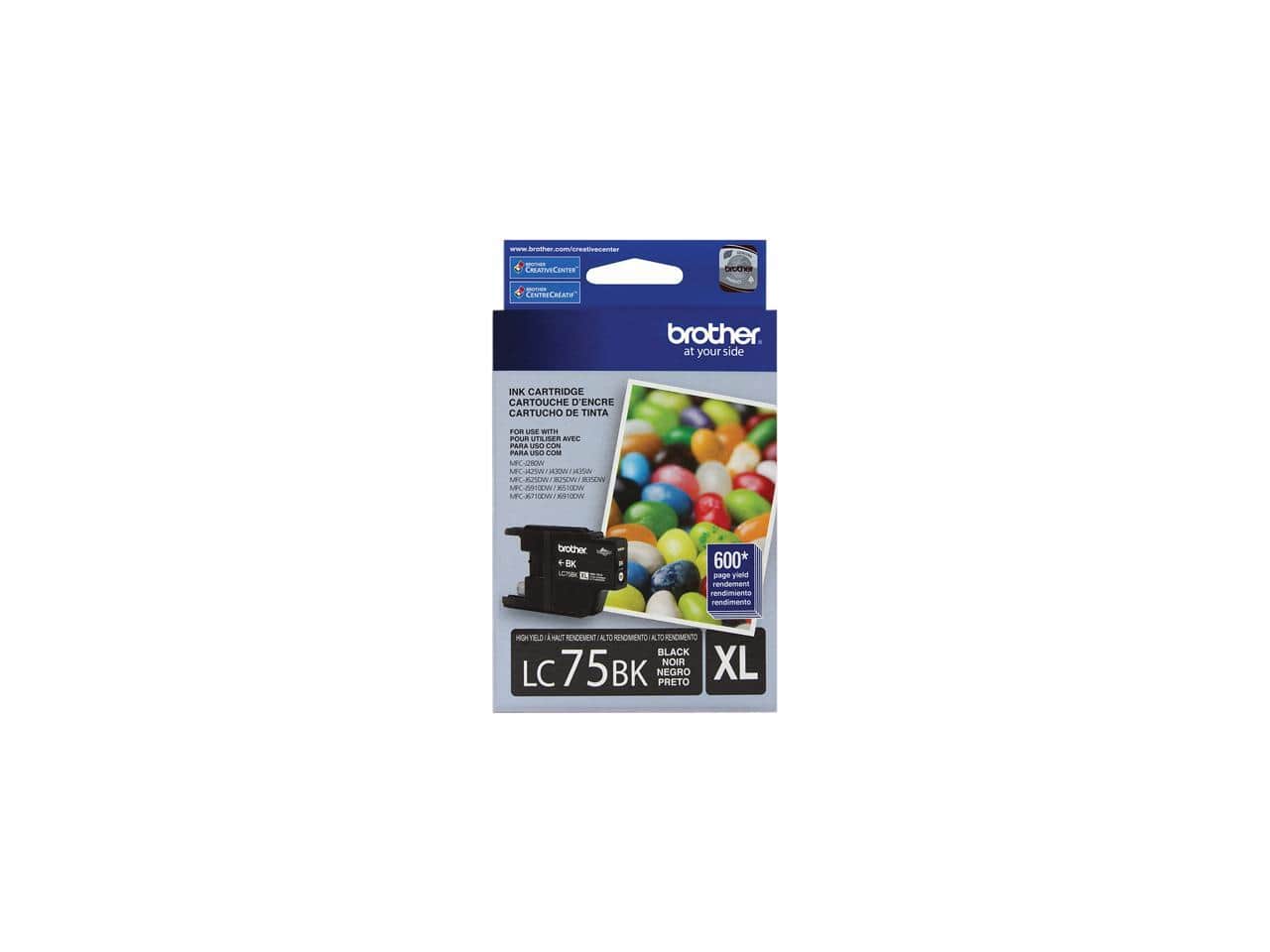 Brother - LC75BK High Yield Innobella Ink Cartridge - Black