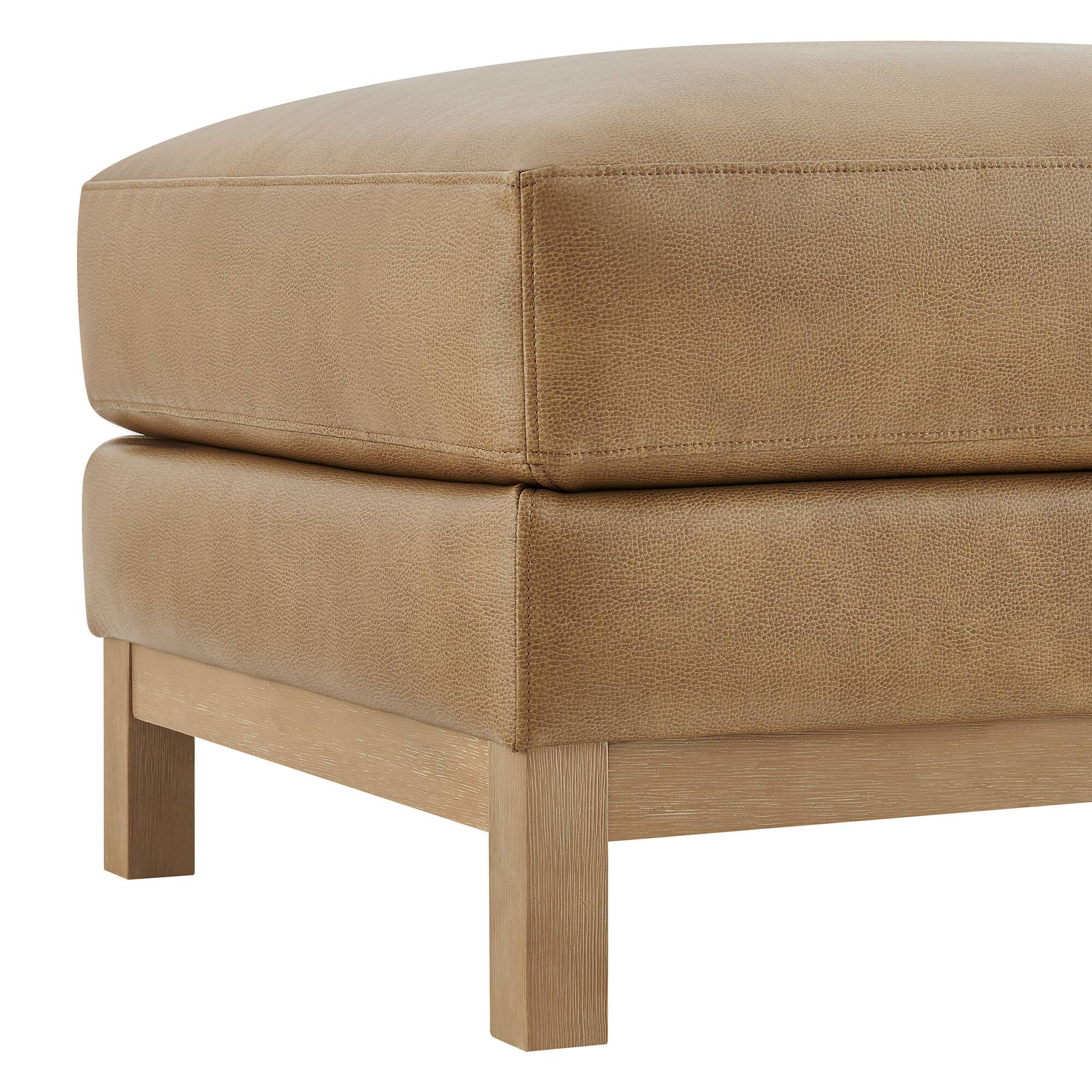 Alt View 6. Modway - Roscoe Upholstered Ottoman - Toast.