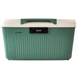 SereneLife - 8.5-Gallon Lockable Storage Box, Heavy Duty with Combination Lock, Green - SLSBXN750GN