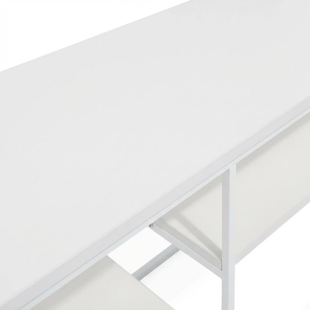 Alt View 4. FurniFact - Modern White TV Stand for 78 Inch TVs with Solid Wood Construction - White.
